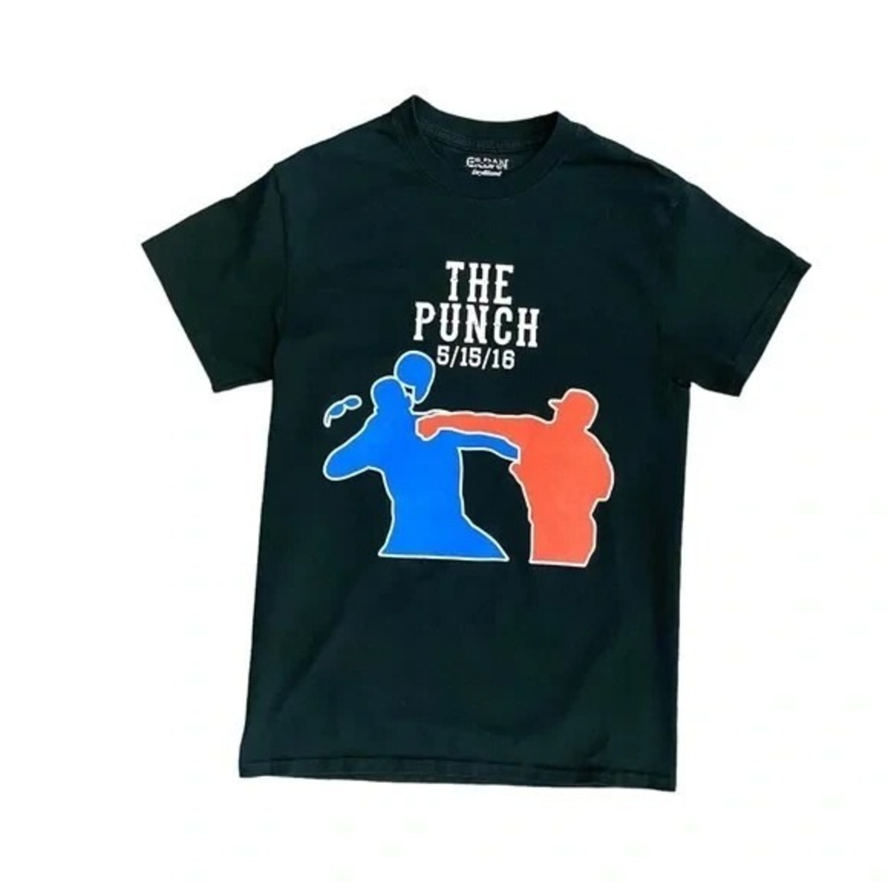 Texas‎ Rangers T-Shirt The Punch Odor Bautista Men's Baseball Black Tee Small